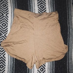 Nude / Tan High Waist Shorts